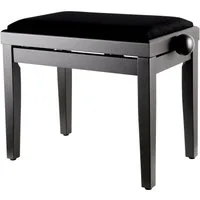 Classic Cantabile Klavierbank DP Pianobank - Höhenverstellbar von 47 bis 56 cm (Hochwertiger Sitzkomfort, 1-St., Sitzfläche 55 x 32 cm), Leichtgängige Spindelmechanik