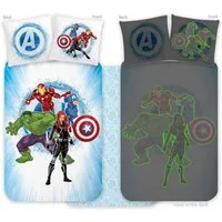 MARVEL Kinderbettwäsche Avengers Unisex Kinder, Renforcé, 2 teilig