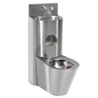 KWC Aquarotter Sanitärkombination, HEAVY DUTY, Edst., Hw.-Mont., DrSp., hydr., WC mi., 2030005341 2030005341