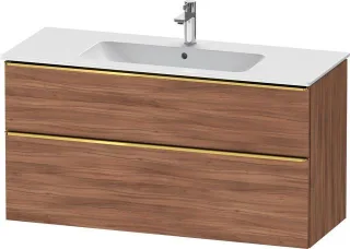Duravit D-Neo Waschtischunterbau wandhängend Nussbaum Matt 1210x462x625 mm - DE4364034790000 DE4364034790000