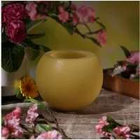 MARELIDA LED-Kerze Duftkerze Citronella für Garten Balkon Outdoorkerze D: 15cm gelb