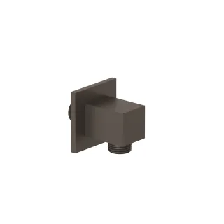 KLUDI-A-QA Wandanschlussbogen eckig Mattschwarz 6554939-00