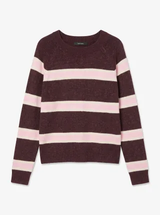 VERO MODA - VMDOFFY LS O-NECK BLOUSE GA NOOS Windsor Wine - Gr. - M