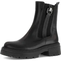 Gabor Chelseaboots, Blockabsatz, Bikerboots in runder Form
