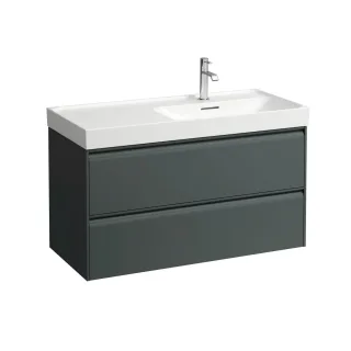 LAUFEN Waschtischunterschrank MEDA 448x984x515 2 Schubl integ. Griffl. f.WT H817117 verkehrsgrau, H4 H4217420112661