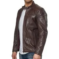 Tazzio Lederjacke 19709 Herren Echtleder Leder Jacke im Biker-Look