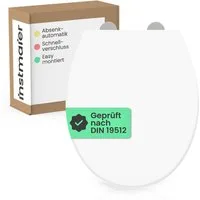 instmaier WC-Sitz instmaier Helma, Toilettendeckel mit Absenkautomatik, Absenkautomatik, zur Reinigung abnehmbar, Duroplast