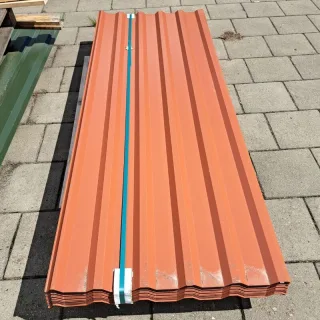 Trapezblech 20/138 ECO | Dach | 2,00 m Plattenlänge | Kupferbraun ( RAL 8004 )