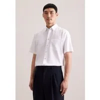 seidensticker Businesshemd Schwarze Rose Regular 1/2 Button-Down-Kragen Struktur