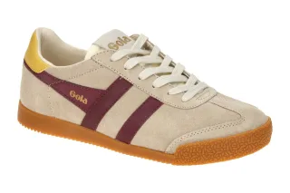 Gola CLB538CK ELAN Damen-Halbschuhe beige/bone/cerise/pollen Velourleder Mix