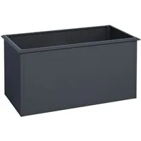 osoltus Hochbeet-Profil osoltus Hochbeet mit Schneckenkante Stahl Anthrazit 7016 150 x 75 x