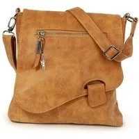 BAG STREET Umhängetasche Bag Street Damenhandtasche Umhängetasche (Schultertasche), Damen, Jugend Umhängetasche, Schultertasche cognac, Kunstleder 26x26cm