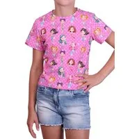 coolismo T-Shirt Mädchen mit Motiv-Druck niedliche Meerjungfrau Kurzarm, mit Rundhalsausschnitt, bedruckt, aus Baumwolle