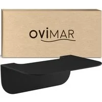 ovimar Badregal, 1-tlg., aus Edelstahl in Schwarz zur Zum Kleben