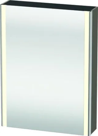 Duravit XSquare Spiegelschrank Flanell Grau 600x155x800 mm - XS7111L90901000 XS7111L90901000