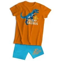 Jurassic World Schlafanzug - Kinder Schlafanzug Set Kurzarm Baumwolle Sommer Pyjama Set (2 tlg)