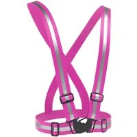EAZY CASE Warnweste Universal Warnweste mit Schnalle leichte Warnweste Fahrrad Reflektor Weste Damen Sicherheitsweste Pink