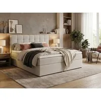 Beautysofa Boxspringbett TOPIQ mit Bettkasten (Bett für Schlafzimmer), mit 2x Bettkästen, Federkernmatratze