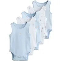 Next Body Ärmellose Bär-Babybodysuits, 5er-Pack (5-tlg)