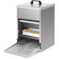 Clanmacy Futterautomat Hühner Automatische mit Deckel 5KG Futterspender Abfallvermeidung
