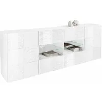 Home affaire Sideboard Miro, Breite 241 cm mit dekorativem Siebdruck