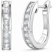 ROUGEMONT Paar Creolen Exquisite Damen Creolen Princess cut Creolen Ohrringe -Hypoallergen, Hypoallergen