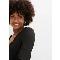 bonprix Shirtjacke bequeme Passform, mit Knopfverschluss, aus Polyester und Elasthan