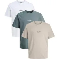 Jack & Jones T-Shirt 3er Pack Soho (Spar-Set, 3-tlg) T-Shirt - Baumwolle - Atmungsaktiv