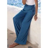 LASCANA Schlupfhose mit Plisseefalten und weitem, luftigem Bein mit Zierschnalle, leichte Sommerhose, elegant