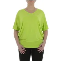 Ital-Design T-Shirt Damen Freizeit (85915843) T-Shirt in Neongrün