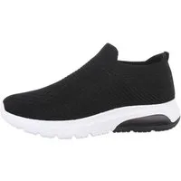Coolwalk Herren Low-Top Freizeit Sneaker Flach Sneakers in Schwarz