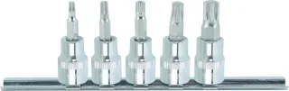 KS Tools 3/8" CHROMEplus Bit-Stecknuss-Satz XZN, 5-tlg M4-M10 - 918.3773