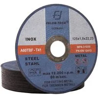 Falon-Tech Trennscheiben 25x Metalltrennscheiben Flexscheiben Stahl Edelstahl 125 mm x1mm, (25-tlg)