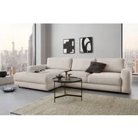 Home affaire Ecksofa Bloomfield, bequem und elegant, Breite 303cm, L-Form, wahlweise mit Bettfunktion und Bettkasten, Unser Dauertiefpreis