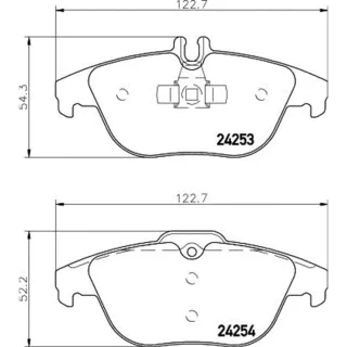 Hella Bremsbel?ge hinten Mercedes C-Klasse W204 E-Klasse