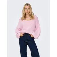 JDY V-Ausschnitt-Pullover JDYDINEA L/S REVERSIBLE PULLOV. KNT NOOS Kunstfaser, regular fit
