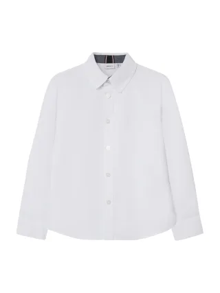 NAME IT - NKMNEWSA LS SHIRT NOOS Bright White - Gr. - 104