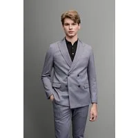 Digel Anzugsakko Atos-ST (1-tlg., Polyester-Viskosemix) Touching Buttons, Abnehmbarer Revers-Pin