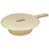 DocMed Urinal DocMed Stechbecken aus Kunststoff, (Inklusive Deckel, 1-tlg., Autoklavierbares Stechbecken), Hygienische Bettpfanne, Robustes Stechbecken