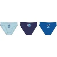 Lilo & Stitch Slip - Kinder Slips Jungen Unterwäsche 3er Pack in Blau (3-St)