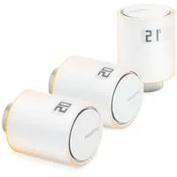 Zusätzliche Heizkörperthermostate, Heizungsthermostat weiß, 3er Pack