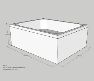 Neuesbad Wannenträger für Kaldewei Sanidusch 70x85x14 SD21021