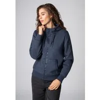 SUBLEVEL Kapuzensweatjacke Damen Jacke mit Prints und Kapuze Hoodie, Kapuzenpullover, Zipperjacke mit Kängurutasche und Kapuze