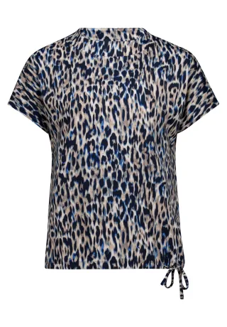 betty barclay - so cosy - - Printshirt blau/beige - Gr. - 38