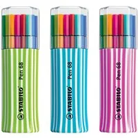 STABILO Faserstift STABILO Pen 68 Filzstift - 1 mm - 15er Single-Pack - sortiert