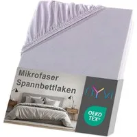 NYVI Spannbettlaken Spannbettlaken DreamScience Mikrofaser für Matratzen bis 22 cm Höhe, Microfaser, Gummizug: rundum, (1 Stück), Weich & Anschmiegsam, Rundumgummizug, Bügelfrei