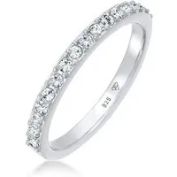 Elli Fingerring Bandring Memoire 925 Silber, mit Kristallen von Swarovski®