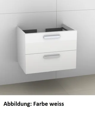 Artiqua 412 Waschtischunterschrank für Daylight K0727, Sangallo Grau quer, 412-WU2L-I01-7154-432 412-WU2L-I01-7154-432