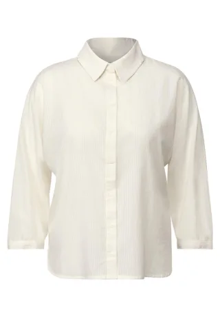 Cecil - Bluse mit Streifenstruktur weiß - Gr. - S