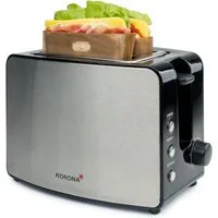 KORONA Toaster Doppelschlitztoaster 21250 2-Scheiben-Toaster, 2 Schlitze, für 2 Scheiben, 850 W